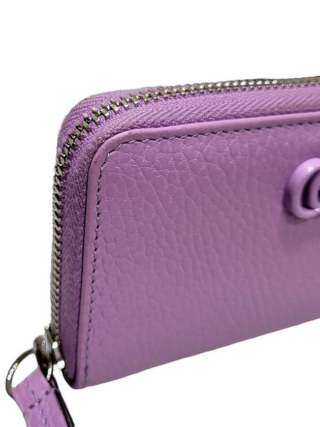 Women s 644412 GG Marmont purple color zipper wallet - GUCCI - BALAAN 5