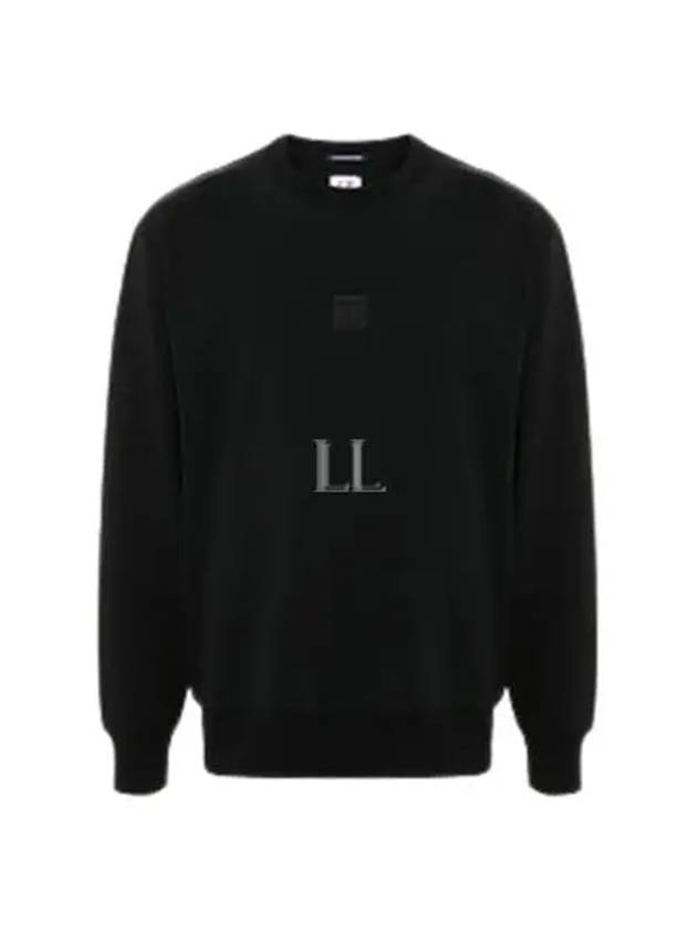 Stretch Fleece Crew Neck Sweatshirt Black - CP COMPANY - BALAAN 2