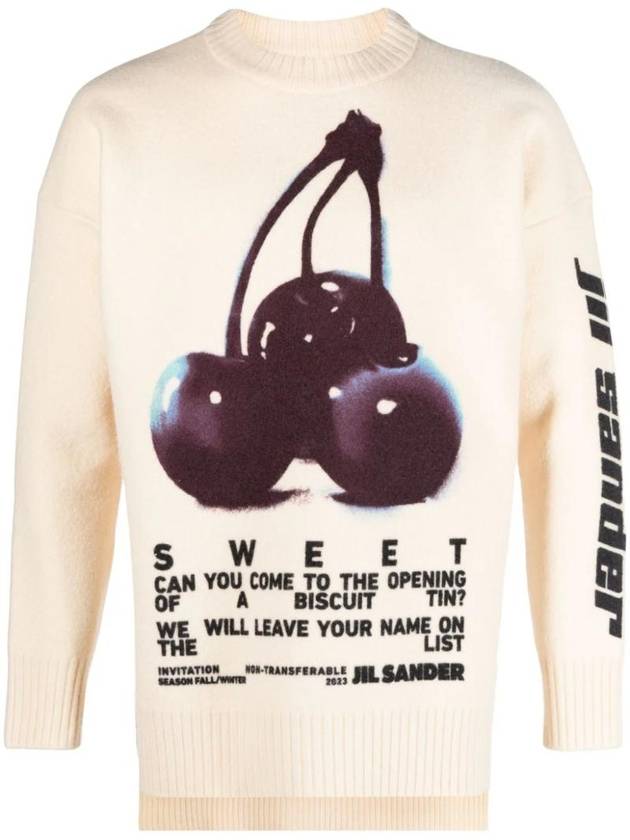 Logo Print Wool Sweater J21GP0137J14661 - JIL SANDER - BALAAN 1