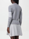 4-Bar Milano Stitch Crew Neck Knit Top Light Grey - THOM BROWNE - BALAAN 4