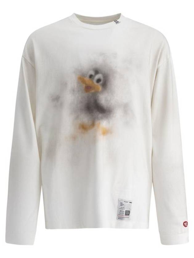 Duck Printed Long Sleeve T-Shirt White - MAISON MIHARA YASUHIRO - BALAAN 2