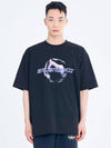 Salon de Key Unisex Geo Sphere X Large Fit Short Sleeve T-Shirt Black SDKIISD240514HT006 - SALONDEKII SDLABEL - BALAAN 2