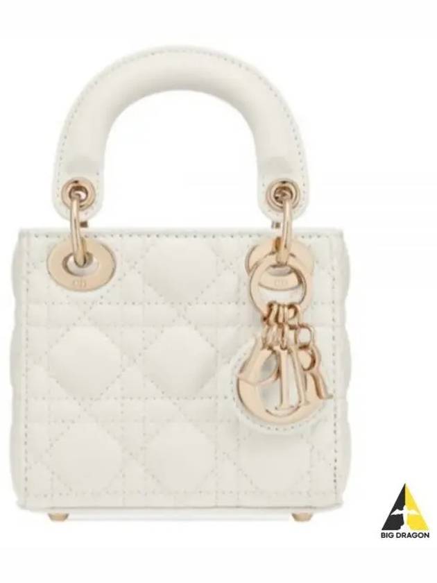 Micro Lady Cannage Lambskin Mini Bag Latte - DIOR - BALAAN 2