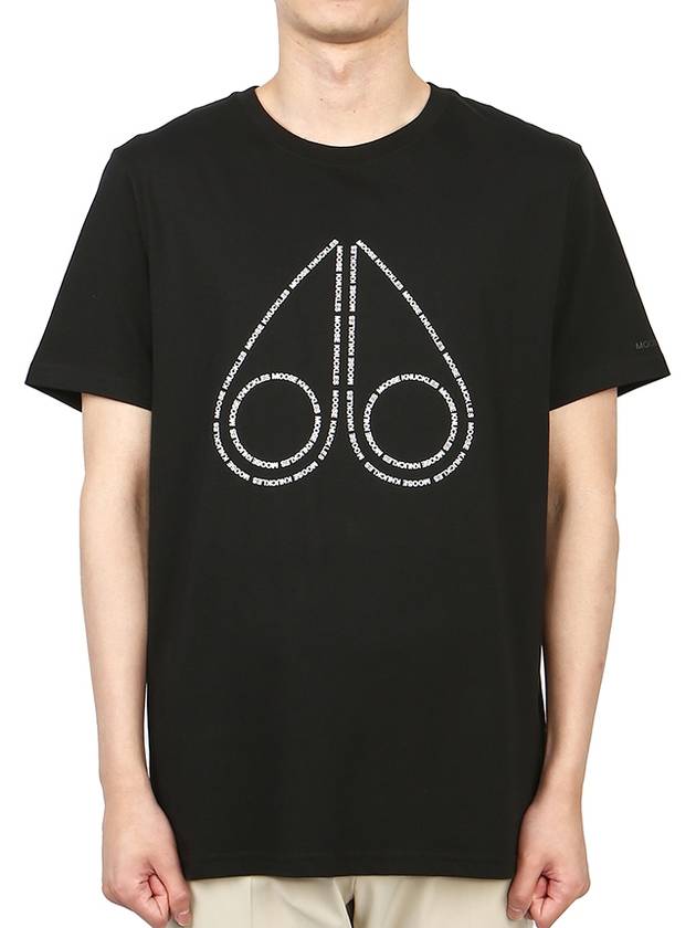 Gerrard Short Sleeve T-Shirt Black - MOOSE KNUCKLES - BALAAN 4