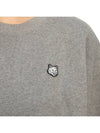 Women's Bold Fox Head Patch Comfort Sweatshirt Medium Grey Melange - MAISON KITSUNE - BALAAN 8