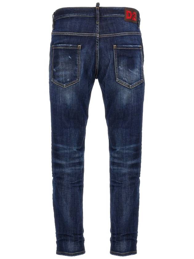 24FW Denim Straight Pants S74LB1591S30664 470 NAVY BLUE - DSQUARED2 - BALAAN 3