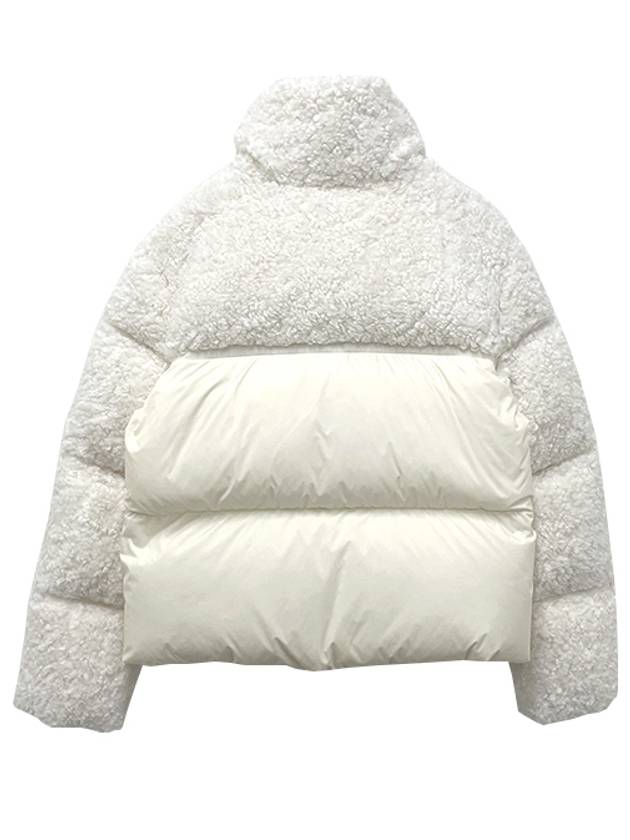 Kids Logo Patch SEGURA Teddy Down Padded Jacket 8Y 10Y White 1A00110 54AM6 034 - MONCLER - BALAAN 3