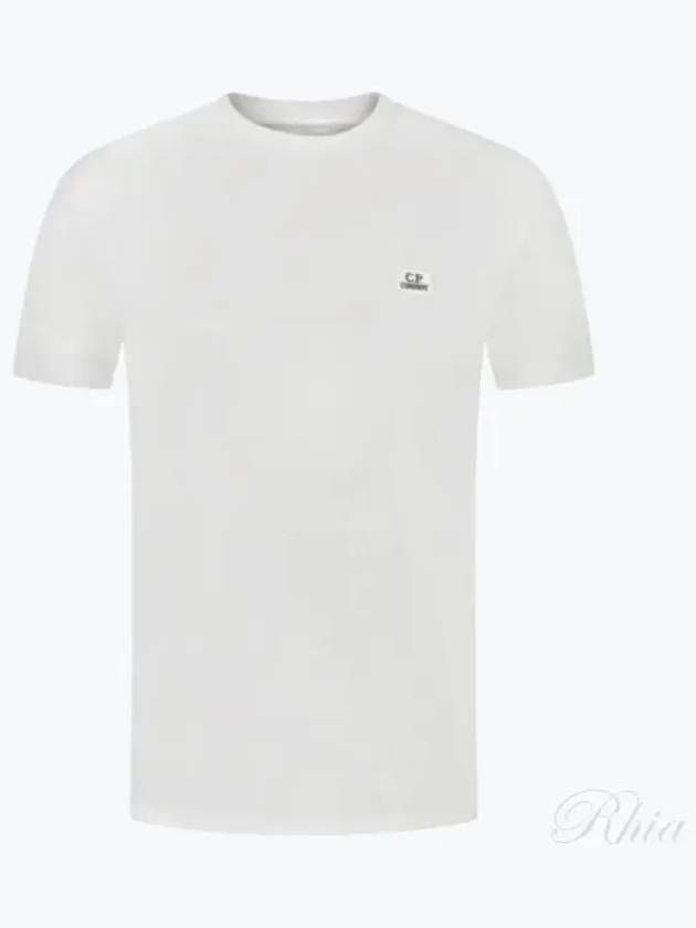 Logo Short Sleeve T-Shirt White - CP COMPANY - BALAAN 2