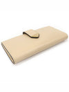 1MV025 Beige Travertine Stone Calfskin Gold Triangle Large Long Wallet - PRADA - BALAAN 4