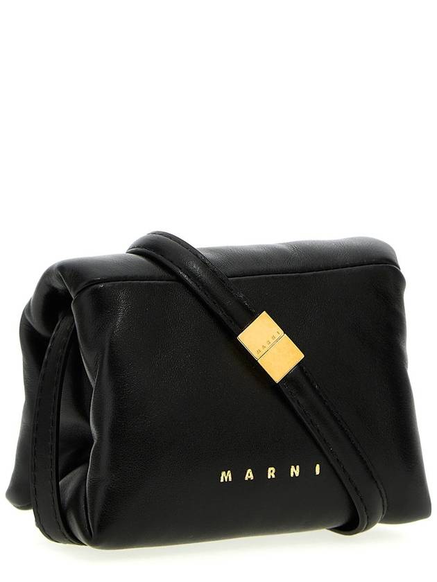 Prisma Mini Leather Cross Bag Black - MARNI - BALAAN 3