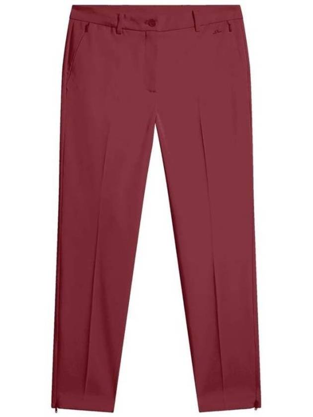 Pia Mid Waist Pants Cabernet - J.LINDEBERG - BALAAN 1