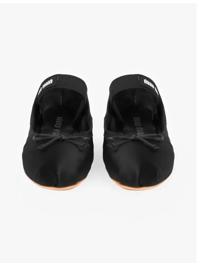 Satin Ballerinas Black - MIU MIU - BALAAN 4