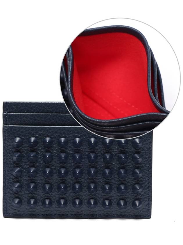 Chios Spike Card Wallet Navy - CHRISTIAN LOUBOUTIN - BALAAN 2