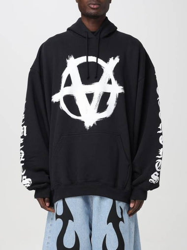 Anarchy Logo Hoodie UE64HD700BW - VETEMENTS - BALAAN 1