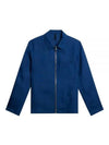 Julius Linen Overshirt Jacket Estate Blue - J.LINDEBERG - BALAAN 2