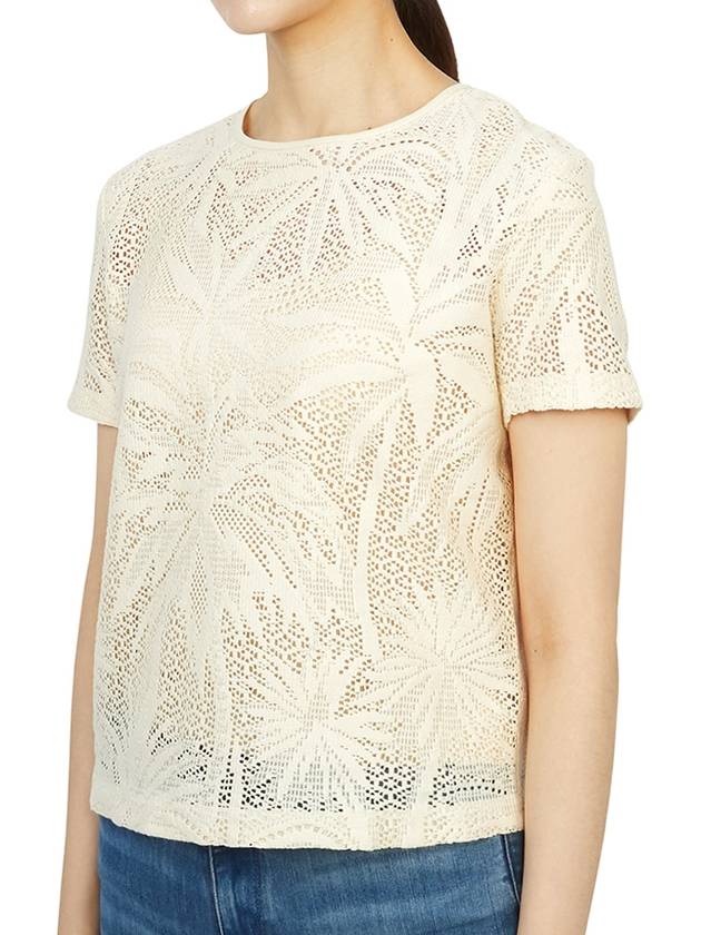 Lettera Short Sleeve T-Shirt Ivory - MAX MARA - BALAAN 3