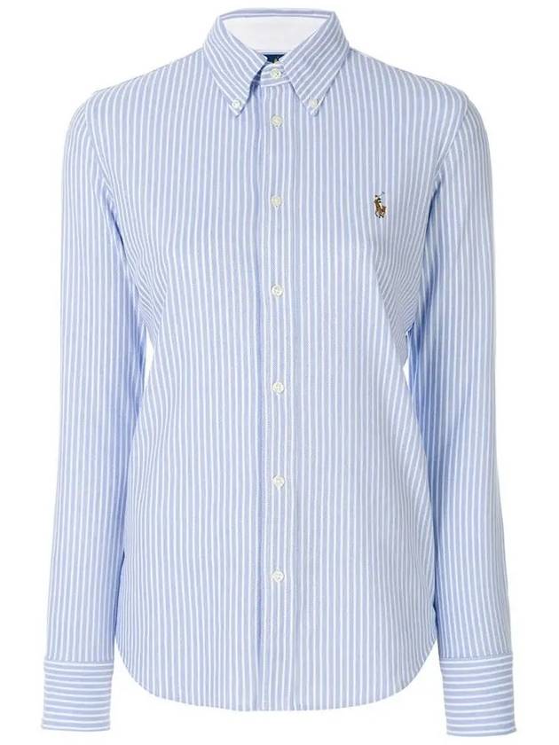 Striped Oxford Shirt Blue - POLO RALPH LAUREN - BALAAN 2