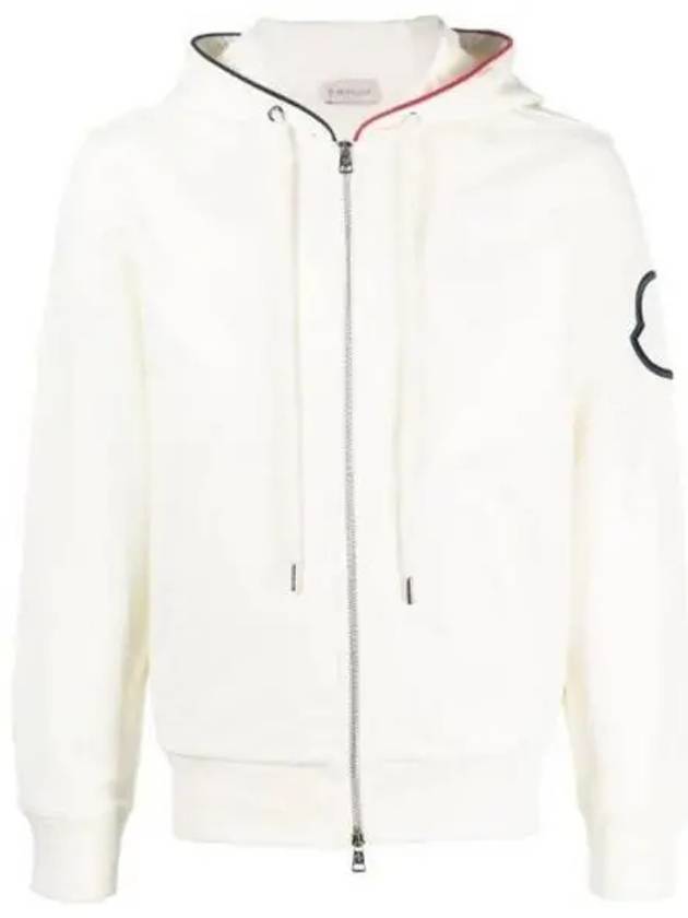 8G00006 89A1B 032 Logo embroidery hooded zip up 661102 - MONCLER - BALAAN 1