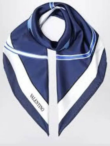 5W0EI114 SFC CG6 5W2EI114 V logo silk scarf 1315072 - VALENTINO - BALAAN 1