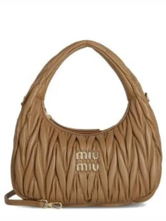 Wander Materasse Nappa Leather Mini Hobo Tote Bag Caramel - MIU MIU - BALAAN 2