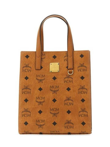 Monogram Print Tote Bag Brown - MCM - BALAAN 1