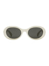 Low Nose Bridge Round Sunglasses Ivory - GUCCI - BALAAN 1