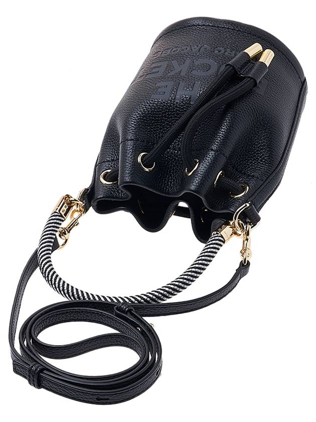 Micro Leather Mini Bucket Bag Black - MARC JACOBS - BALAAN 5