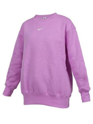 Sportswear Phoenix Fleece Oversized Crewneck Sweatshirt Purple - NIKE - BALAAN 1