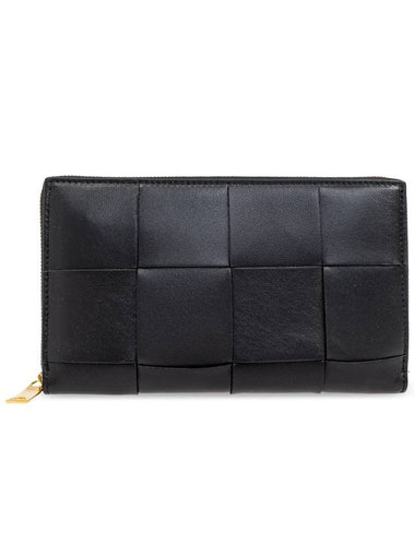 Bottega Veneta Leather Wallet, Women's, Black - BOTTEGA VENETA - BALAAN 1