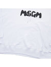 Lettering Logo Print Hoodie White - MSGM - BALAAN 8