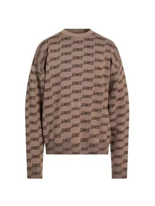 BB Monogram Sweatshirt Brown - BALENCIAGA - BALAAN 2