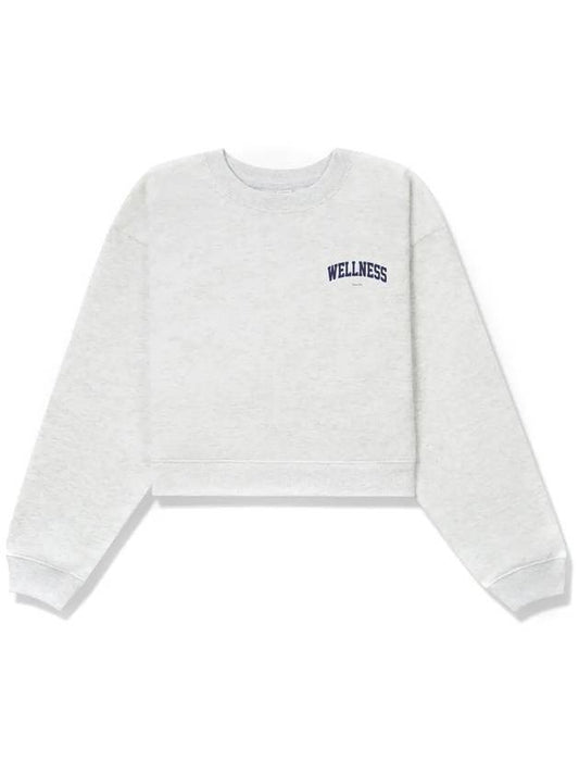 Wellness Cotton Sweatshirt Gray - SPORTY & RICH - BALAAN.