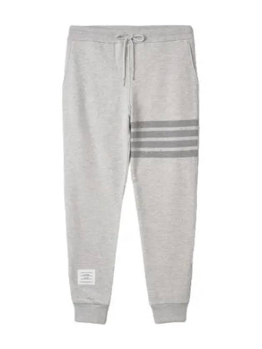 Cotton Jogger Pants Gray - THOM BROWNE - BALAAN 1