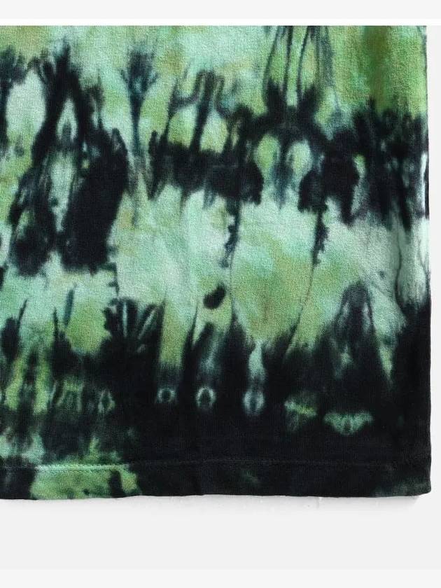 Tie Dye Short Sleeve T-Shirt Green - AMI - BALAAN 5