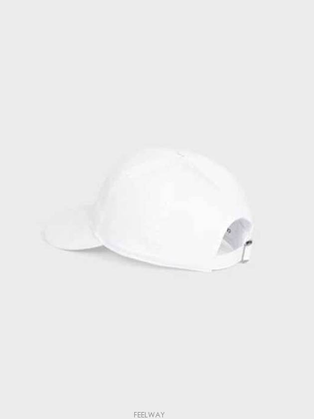 Logo Ball Cap White - CELINE - BALAAN 6