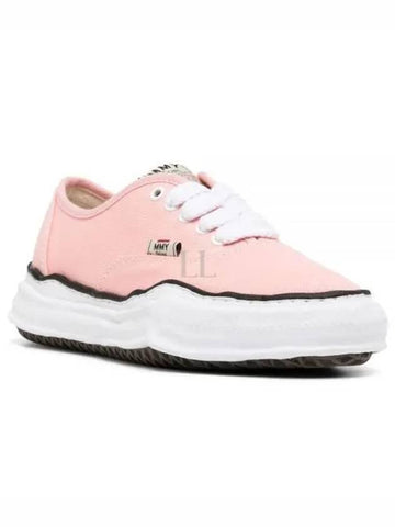 24 A02FW704 Pink Baker OG Sole Canvas Low Top Sneakers - MIHARA YASUHIRO - BALAAN 1