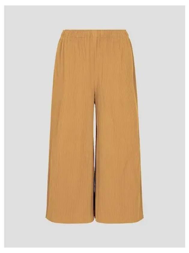 Fine knit pleated color 1 pants cinnamon domestic product GM0024070368040 - ISSEY MIYAKE - BALAAN 1