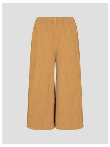 Fine knit pleated color 1 pants cinnamon domestic product GM0024070368040 - ISSEY MIYAKE - BALAAN 1