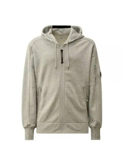 Diagonal Raised Fleece Hooded Jacket Grey - CP COMPANY - BALAAN 2