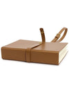 Small Book Logo Detail Leather Clutch Bag Brown - MARNI - BALAAN 6