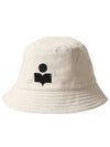 Haley Embroidered Logo Bucket Hat Ivory - ISABEL MARANT - BALAAN 2