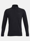 Men's Playoff Half Zip Long Sleeve T-Shirt Black - UNDER ARMOUR - BALAAN 2