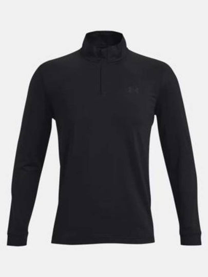 Men's Playoff Half Zip Long Sleeve T-Shirt Black - UNDER ARMOUR - BALAAN 2