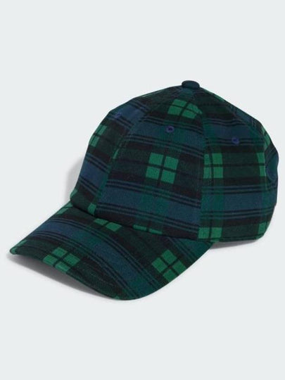 Tartan Check Ball Cap Navy Green - ADIDAS - BALAAN 2