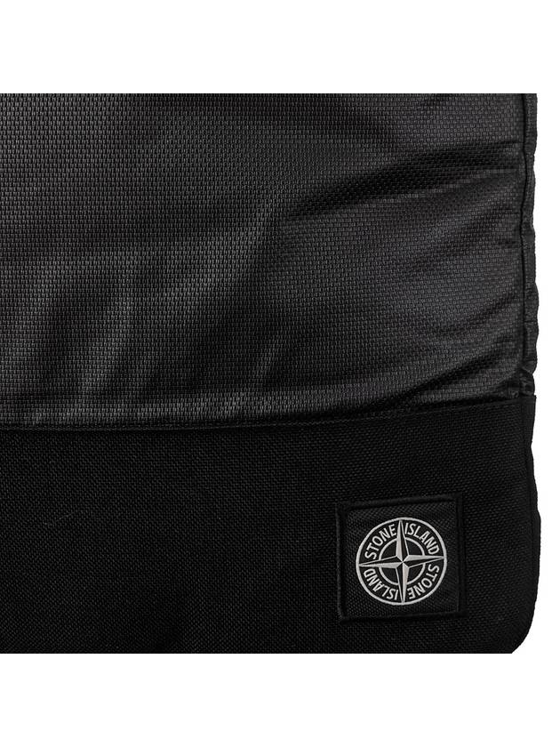 Logo Tote Bag Black - STONE ISLAND - BALAAN 5