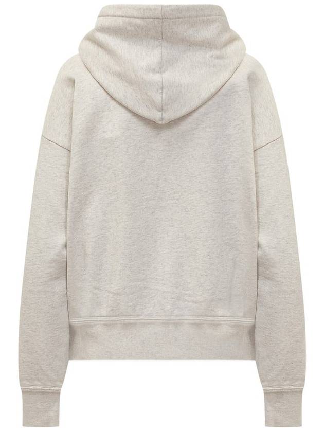 Sylla Embroidered Logo Oversized Hoodie Ecru - ISABEL MARANT - BALAAN 3