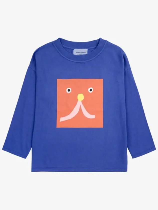 Funny Face Long Sleeve T Shirt B224AC010 Italian Kids - BOBO CHOSES - BALAAN 3