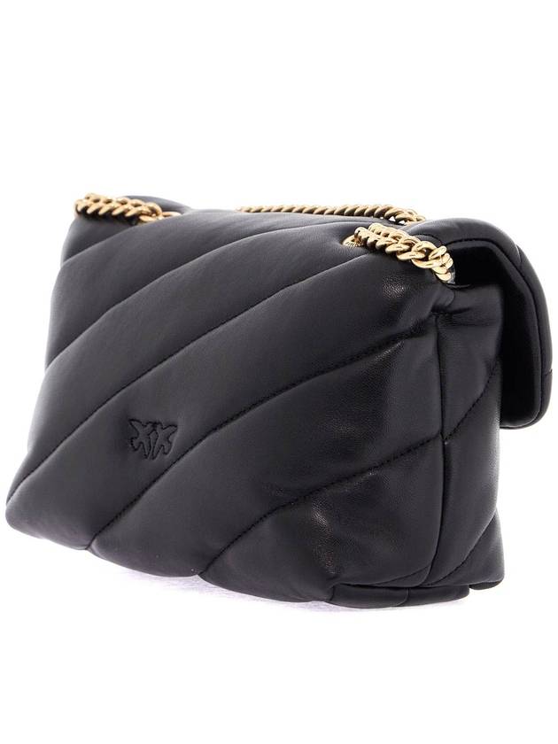 Mini Love Puff Maxi Quilted Leather Shoulder Bag Black - PINKO - BALAAN 3