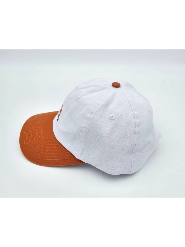 AU Australian International Low Pro Cap ST723S3001 Terracotta Maroon White ONE SIZE - STUSSY - BALAAN 3