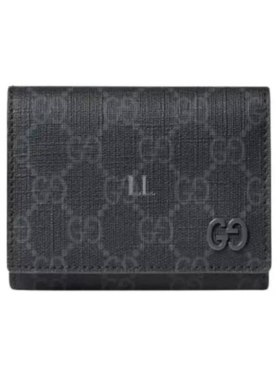 Women's GG Detail Half Wallet Black - GUCCI - BALAAN 2